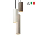 Lustre à suspension moderne à 3 lumières design cylindre Cromia Catalogue