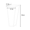 Cache-pot lumineux pour plantes jardinière haute design moderne Egizio Réductions
