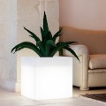 Moderne vierkante lichtgevende plantenbak voor terras en tuin Ellenico Aanbieding
