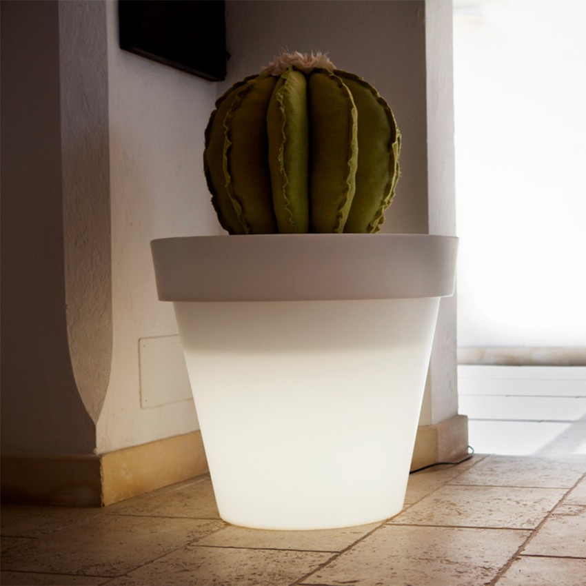 Moderne verlichte plantenpot voor bloemen terras tuin Romano Aanbieding Moderne verlichte plantenpot voor bloemen terras tuin Romano Aanbieding