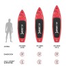Opblaasbare Stand Up Paddle SUP board voor volwassenen 320 cm Red Shark Pro 