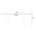 Table à manger extensible de cuisine salle à manger avec rallonges 90x160-220cm blanc gris Bibi Mix AB Catalogue