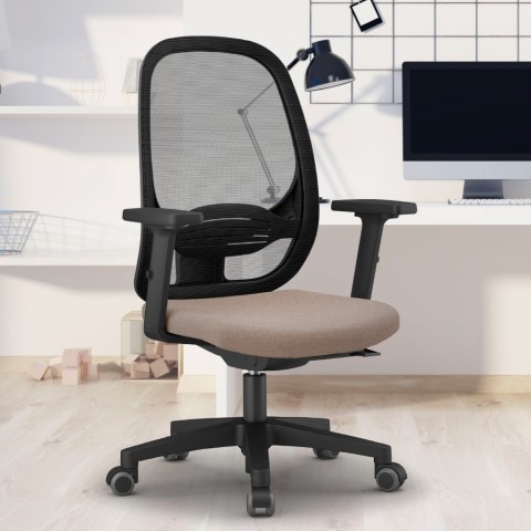 Smartworking bureaustoel ergonomische fauteuil ademende mesh Easy T Aanbieding