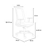 Chaise de bureau ergonomique tissu respirant design moderne Blow Réductions