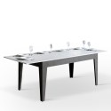 Table à manger extensible 90x160-220cm blanc gris Cico Mix AB Offre