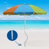 Parasol de plage aluminium leger visser protection uv GiraFacile 200 cm Afrodite 