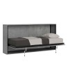 Grijs horizontaal opklapbed met matras 85x185cm Kando MCM Aanbod