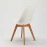 Set van 20 stoelen Goblet in Scandinavisch design met kussen Model