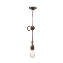 Lampe pendante en fer et céramique design industriel Vintage SO 