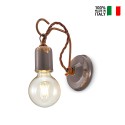 Industriële wandlamp van ijzer en keramiek Vintage AP3 Catalogus