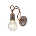 Industriële wandlamp van ijzer en keramiek Vintage AP3 Voorraad
