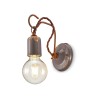 Industriële wandlamp van ijzer en keramiek Vintage AP3 Voorraad