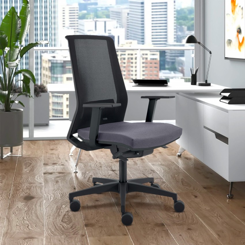 Ergonomische bureaustoel design grijs ademend gaas Blow G Aanbieding Ergonomische bureaustoel design grijs ademend gaas Blow G Aanbieding