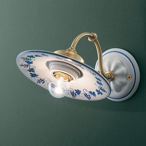 Handgeschilderde keramische wandlamp ontwerp Asti AP Aanbieding