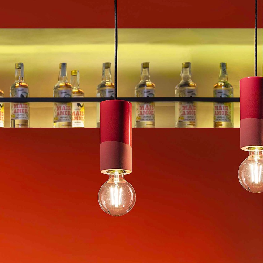 Hanglamp retro vintage design keramiek cilinder Pi-SO-XL Aanbieding