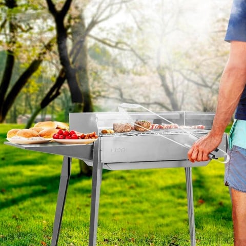 Portable Barbecue en Acier inoxydable base pliable Mini-grill pour un usage domestique 