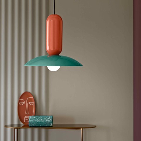 Hanglamp retro vintage design handbeschilderd keramiek Pau SO Aanbieding