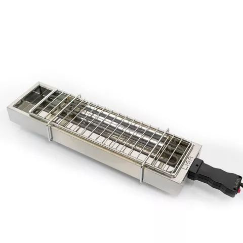Draagbare elektrische barbecue voor thuis en terras 1800W roestvrij staal eBBQ Aanbieding