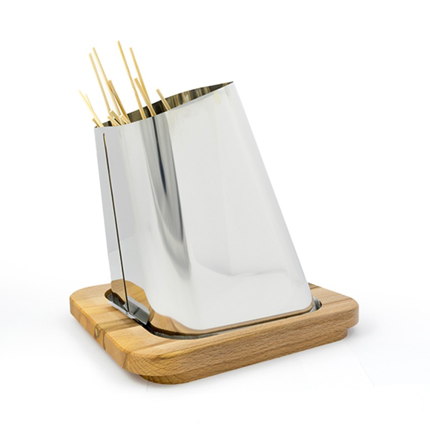Tafelgrill voor arrosticini spiesen, roestvrij staal met houten basis Gran Sasso Aanbieding