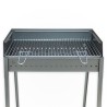 Barbecue à charbon et grille en métal portable 60x40cm Vesuvio Offre