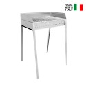 Draagbare houtskoolbarbecue van staal met grill 60x40cm Stromboli Verkoop
