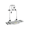 Universeel fietsrek voor 3 fietsen, verstelbaar h47-87cm Bici Ok Camper Verkoop