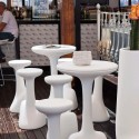 Table d'appoint haute ronde pour tabourets 99 cm polyéthylène design Armillaria T1 Prix