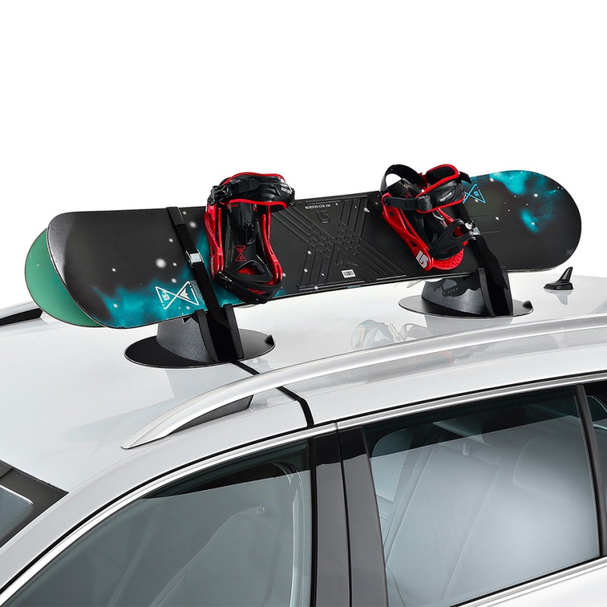 Porte-skis et snowboard magnétique universel pour toit de voiture