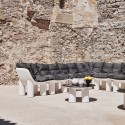 Table basse ronde pour extérieur jardin terrasse design Atene T1 