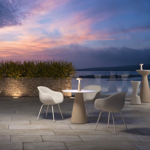 Outdoor ronde tafel bar restaurant modern ontwerp Fade T1-R Aanbieding
