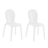 2 x Polyethyleen stoelen eetkamer bar restaurant modern design Chloé Aanbod