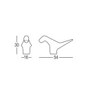 Moderne decoratieve dinosaurus speelgoed voor kinderen Odla 