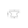 Ronde lage design salontafel voor tuin Fade T1-C Plus 