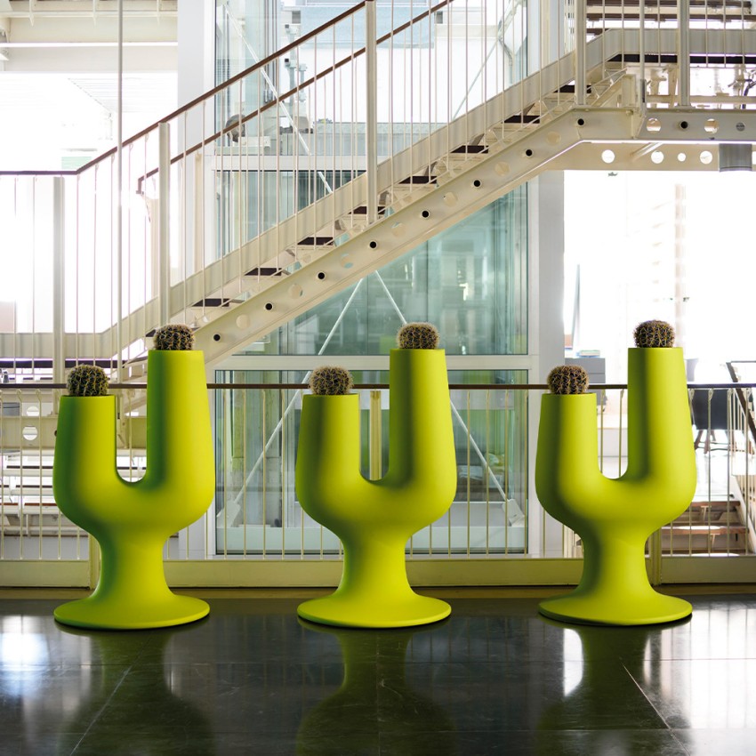 Moderne plantenstandaard voor binnen, 2 bloempotten, hoogte 126 cm, Cactus design Aanbieding Moderne plantenstandaard voor binnen, 2 bloempotten, hoogte 126 cm, Cactus design Aanbieding