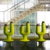 Moderne plantenstandaard voor binnen, 2 bloempotten, hoogte 126 cm, Cactus design Aanbieding