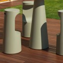 Tabouret de bar design moderne 75cm polyéthylène intérieur extérieur Fura S1 Réductions