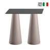 Table haute rectangulaire pour tabourets design intérieur extérieur Fura T2-H Modèle
