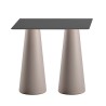 Table haute rectangulaire pour tabourets design intérieur extérieur Fura T2-H Choix