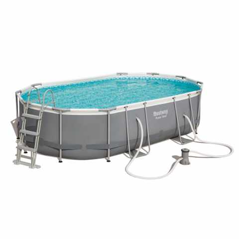 Piscine Hors-Sol Ovale Bestway 56448 488x305x107 cm Complètement Équipée