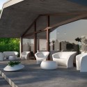Canapé 3 places au design moderne pour bar de restaurant en plein air Ohla 