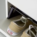 Meuble chaussures blanc design peu encombrant 3 portes 9 paires KimShoe 3WS Catalogue