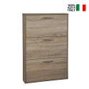 KimShoe 3SS Schoenenrek voor 9 Paar, 3 Deurs, Ruimtebesparend Hout Design Verkoop