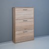 KimShoe 3SS Schoenenrek voor 9 Paar, 3 Deurs, Ruimtebesparend Hout Design Model