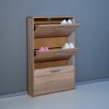 KimShoe 3SS Schoenenrek voor 9 Paar, 3 Deurs, Ruimtebesparend Hout Design Aanbieding