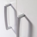 Moderne witte multifunctionele kast met 5 vakken voor woonkamer KimSpace 5WS Kortingen