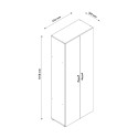 Moderne witte multifunctionele kast met 5 vakken voor woonkamer KimSpace 5WS Prijs