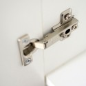 Moderne multifunctionele kast 2 compartimenten, wit, KimSpace 2WP voor woonkamer of kantoor Kortingen
