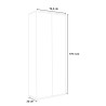 Moderne witte multifunctionele kast met 6 vakken voor woonkamer KimSpace 6WP Model