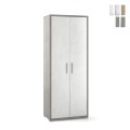 Armoire mobile multifonction 2 portes 5 étagères design moderne Arnes Promotion