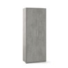 Armoire mobile multifonction 2 portes 5 étagères design moderne Arnes 